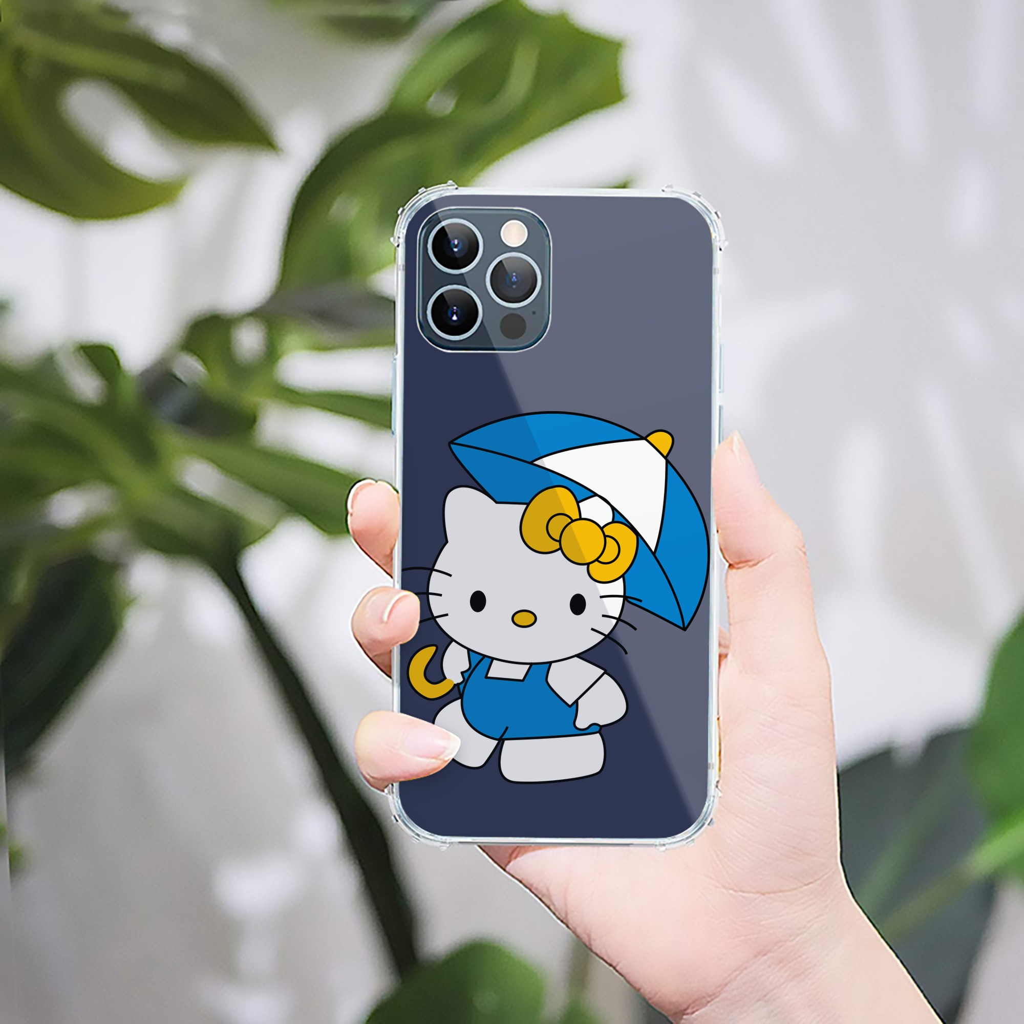 （画像用） Hello Kitty ハローキティ 【iPhone 12シリーズ対応】透明スマホケース（クリアソフトケース）